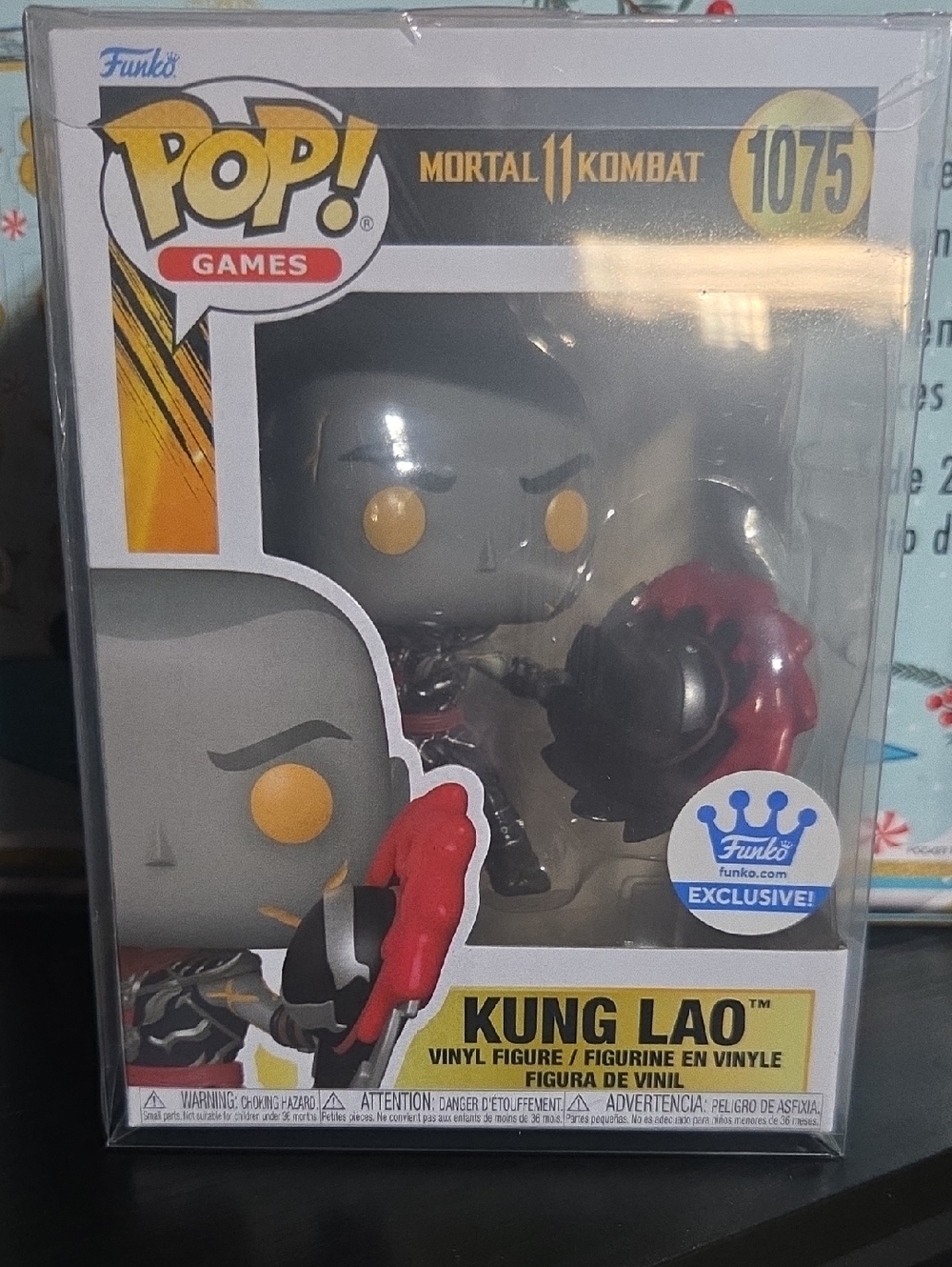 Funko Kung Lao Vinyl Figure - Gray, Red & Yellow
